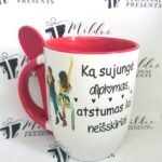 Puodelis "Ką sujungė diplomas"