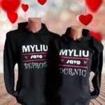 Džemperiai "Myliu savo durnių/beprotę"