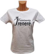 Marškinėliai "Fainiausia trenerė"