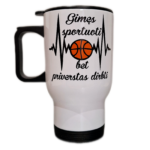 Kelioninis puodelis "Gimęs sportuoti"