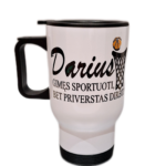 Kelioninis puodelis "Gimęs sportuoti (su vardu)"