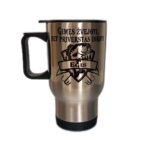 Kelioninis puodelis "Gimęs žvejoti (su vardu)"