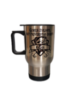 Kelioninis puodelis "Gimęs žvejoti (su vardu)"