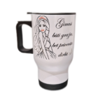Kelioninis puodelis "Gimusi būti gražia1"