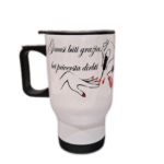 Kelioninis puodelis "Gimusi būti gražia2"