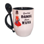 Puodelis "Gražiai damai, skani kava"