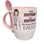 Puodelis "Faina gydytoja (su vardu)"