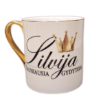 Porcelianinis puodelis "Šauniausia gydytoja (su vardu)"