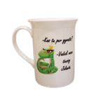 Porcelianinis puodelis “Kas tu per gyvatė?”