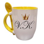 Puodelis "Inicialai (su karūna)"