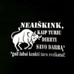 Marškinėliai "Neaiškink, kaip dirbti (su buliumi)"