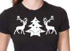 Marškinėliai "Kalėdiniai elniai"