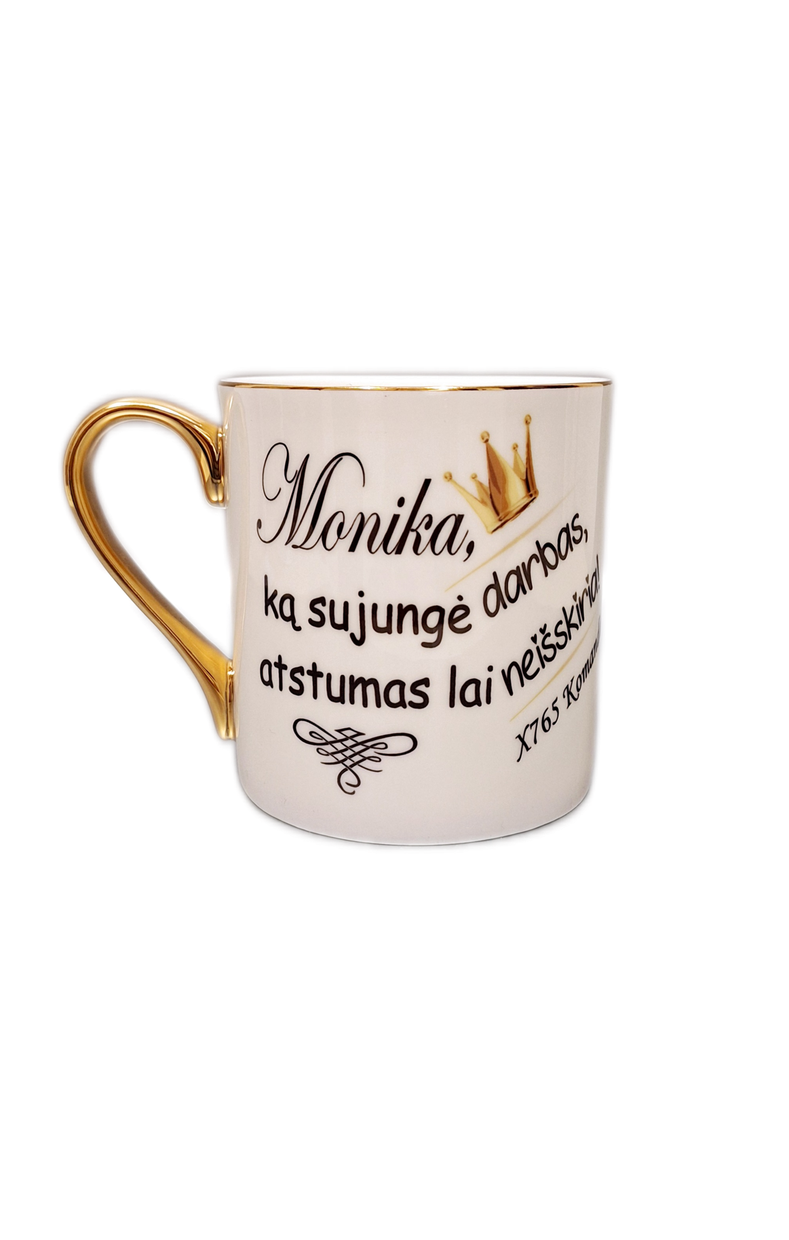 kasujungedarbasporc-1.png Porcelianinis puodelis “Ką sujungė darbas (su vardu)” - Image 1