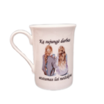 Porcelianinis puodelis „Ką sujungė darbas”