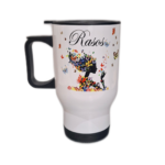 Kelioninis puodelis "Drugeliai (su vardu)"