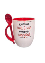 Puodelis "Kiečiausia auklėtoja (su vardu)"