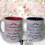 Puodeliai "Dievas dalino Krikšto Mamas/Tėčius"