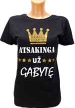 Marškinėliai "Atsakinga Krikšto mama"