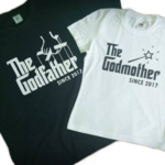 Marškinėliai "Krikšto tėtis/mama (anglų k.)"