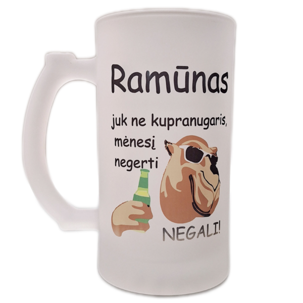Alaus bokalas "Kupranugaris"