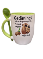 Puodelis "Ne kupranugaris"