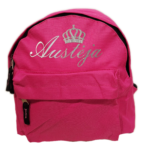 Vaikiška kuprinė "Karūna (su vardu, rožinė)"