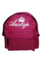 Vaikiška kuprinė "Karūna (su vardu, rožinė)" - Image 2