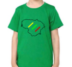 Vaikiški marškinėliai "Lietuva (Šalies kontūras)"