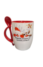 Puodelis "Linkėjimai nuo Kalėdų senelio (su vardu)"