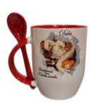 Puodelis "Linkėjimai nuo Kalėdų senelio (su vardu1)"