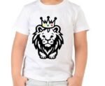 Vaikiški marškinėliai "Liūtas (su trispalve)"