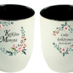 Dvipusis puodelis "Krikštynos"