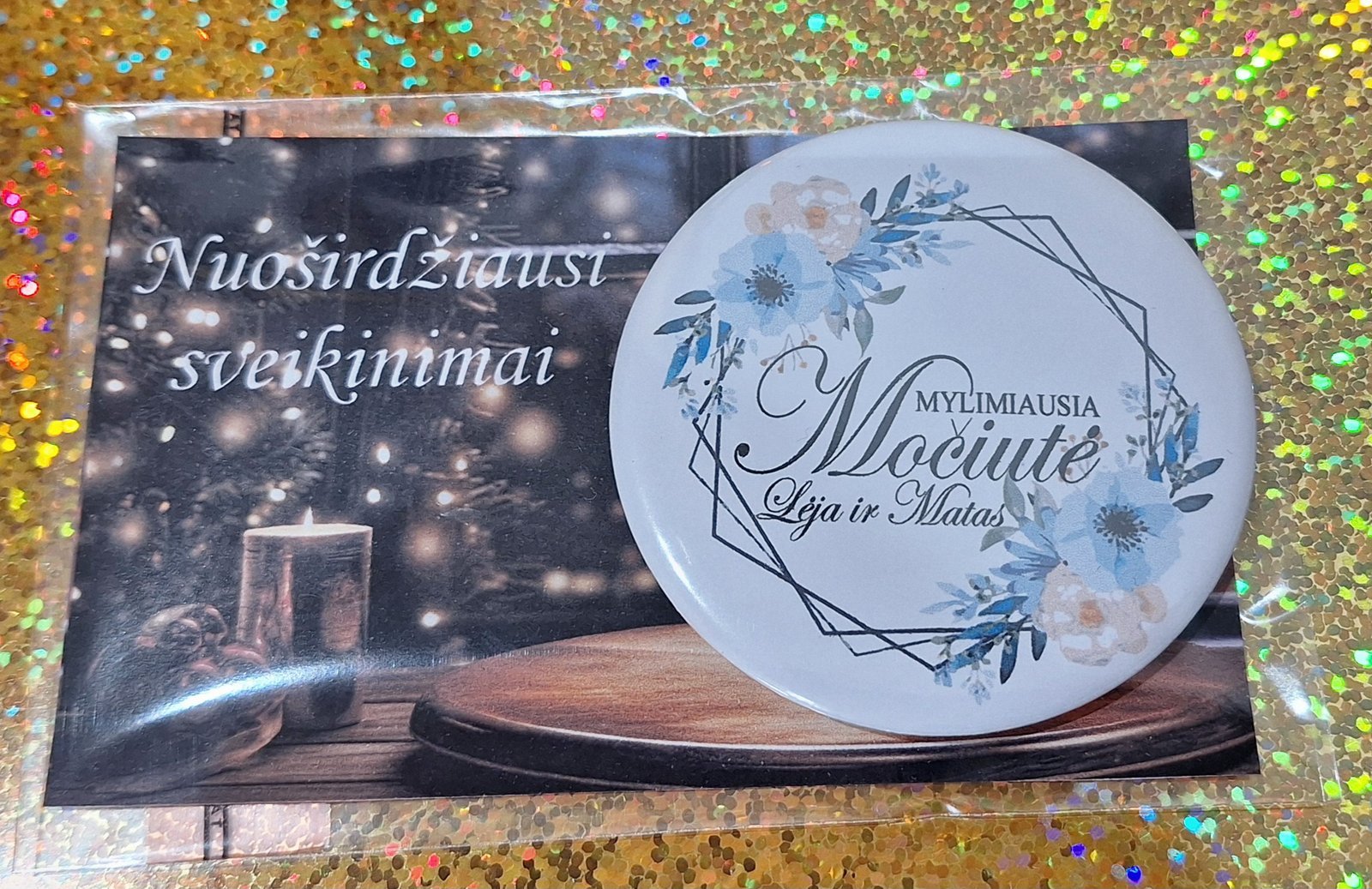 magnemociutsuvarda-1.jpg Magnetukas "Mylimiausia Močiutė (su vardais)" - Image 1