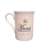 Porcelianinis puodelis “Mama namų karalienė1”