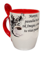 Puodelis "Mamyte, tu mums Pasaulis"