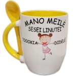 Puodelis "Meilė sesei vardinis (nuo sesės)"