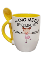 Puodelis "Meilė sesei vardinis (nuo sesės)"