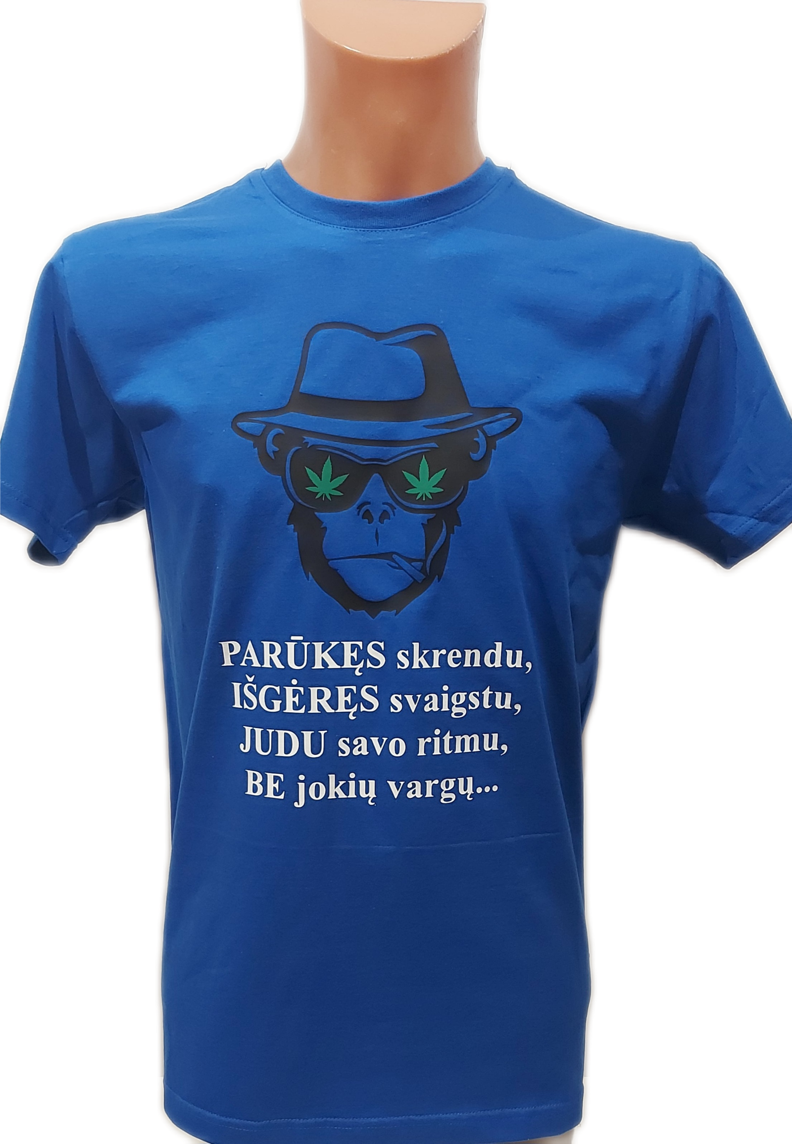 marskibedzione.png Marškinėliai "Be jokių vargų (beždžionė)" - Image 1