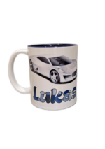 Puodelis "Vardinis (su automobiliu)"