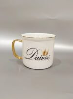 Porcelianinis puodelis “Vardinis (su karūna)” - Image 2