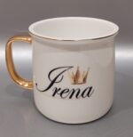 Porcelianinis puodelis “Vardinis (su karūna)” - Image 8