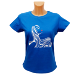 Marškinėliai "Merginos siluetas"