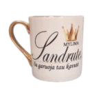Porcelianinis puodelis "Garuoja mylima kavytė/kavutė"