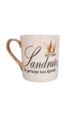 Porcelianinis puodelis "Garuoja mylima kavytė/kavutė"