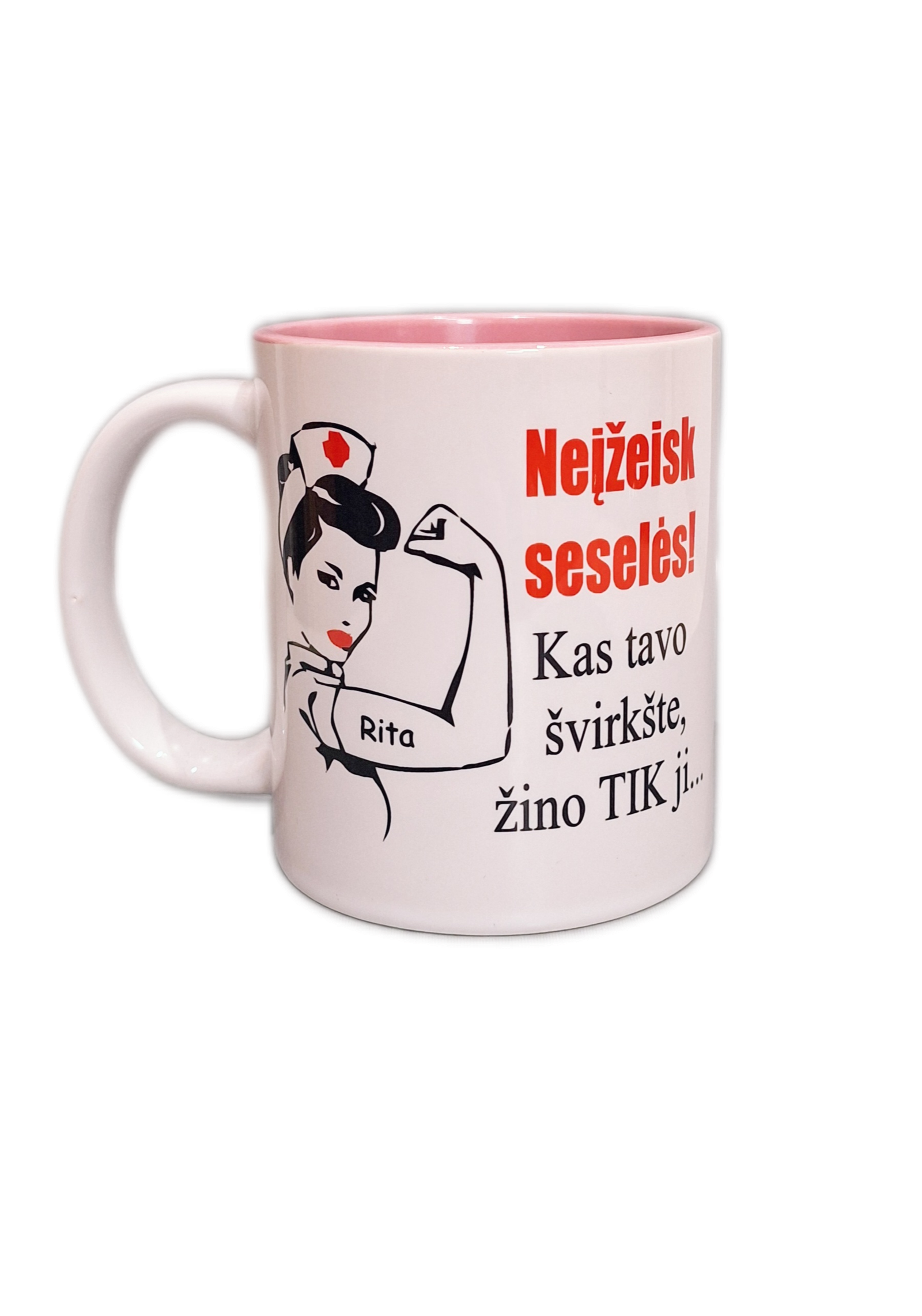 neizeiskseselespuod.png Puodelis "Neįžeisk seselės" - Image 1