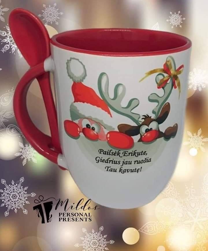 pails.jpg Puodelis "Pailsėk, vardinis (Kalėdinis)" - Image 1