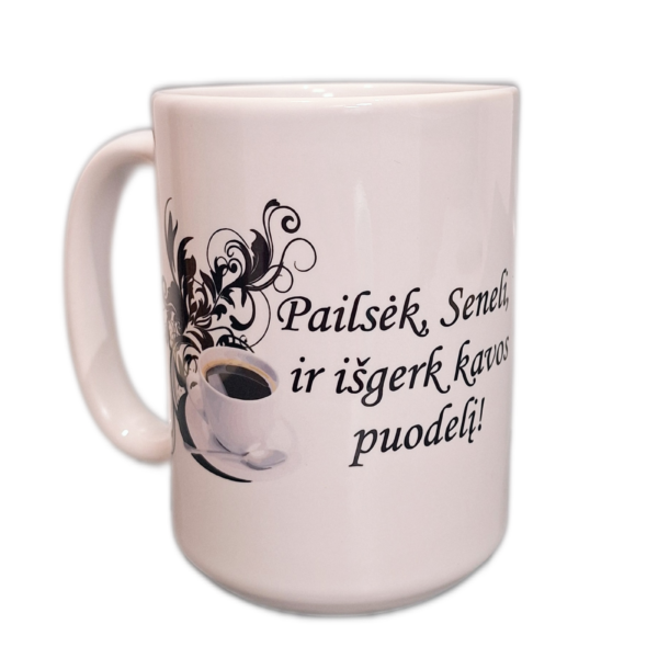 Puodelis milžinas “Pailsėk, seneli”
