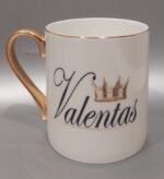 Porcelianinis puodelis "Vardinis (su karūna)" - Image 4