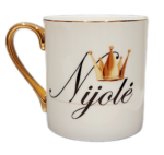 Porcelianinis puodelis "Vardinis (su karūna)"