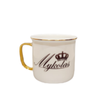 Porcelianinis puodelis “Vardinis (su karūna)”